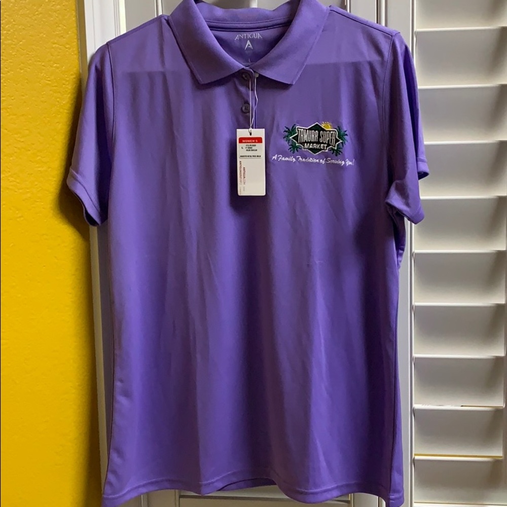 NWT Tamura Supermarket Antigua Women’s golf shirt